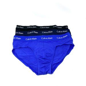 🎁 Santa’s Special 🎄 Calvin Klein 3 UNIS per Order Cotton Hip Briefs Blue Men's